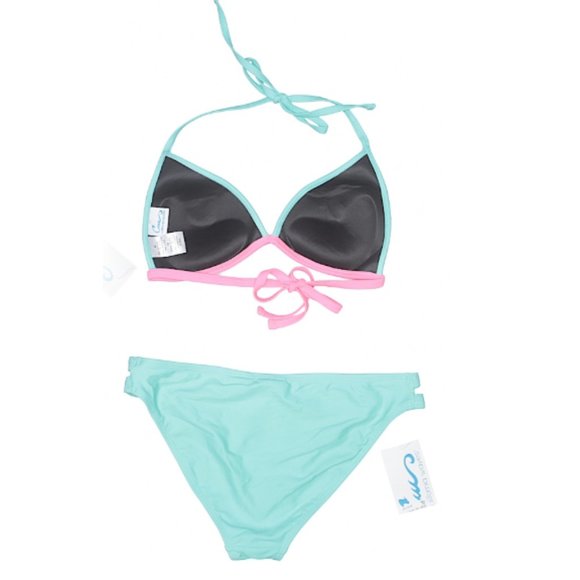 CA Waves Pineapple Summertime Patch Triangle Bikini - Picture 3 of 4